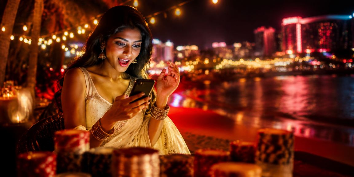 Indian sports betting user browsing on mobile